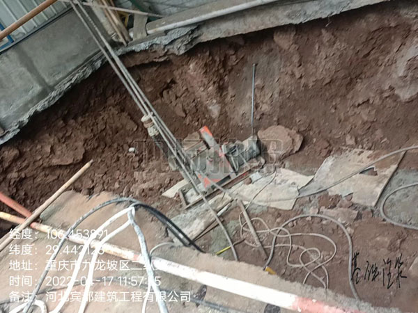 金银川路街道基础下沉注浆